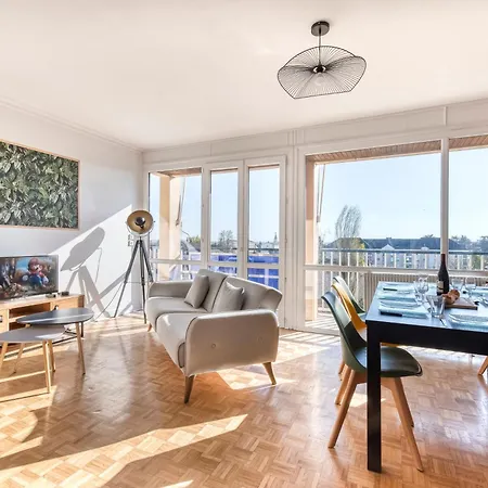 Ps4 Pour Longs Sejours - Parenthese Chic & Spacieuse A Angers - 4 Chambres, Balcon, Parking Gratuit 昂热