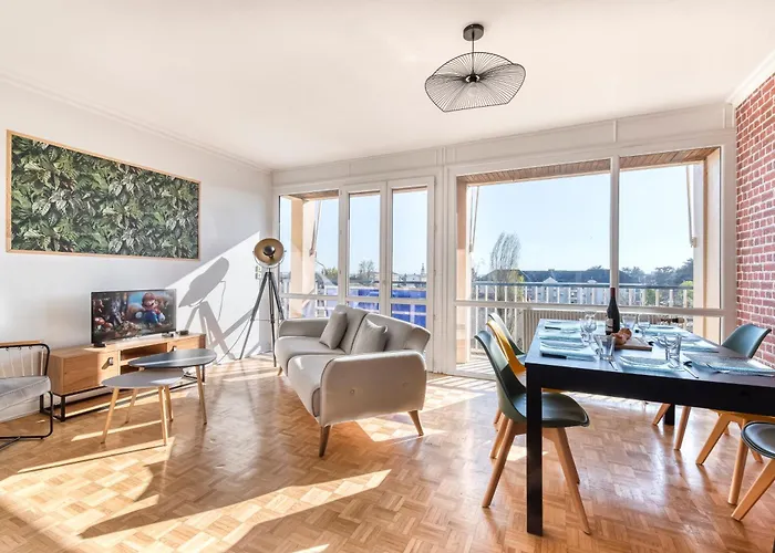 Ps4 Pour Longs Sejours - Parenthese Chic & Spacieuse A Angers - 4 Chambres, Balcon, Parking Gratuit 昂热