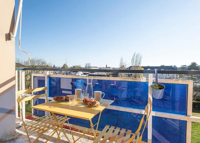 Ps4 Pour Longs Sejours - Parenthese Chic & Spacieuse A Angers - 4 Chambres, Balcon, Parking Gratuit * 昂热